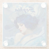 Whispers of the Ocean Goddess Glasuntersetzer (Rückseite)