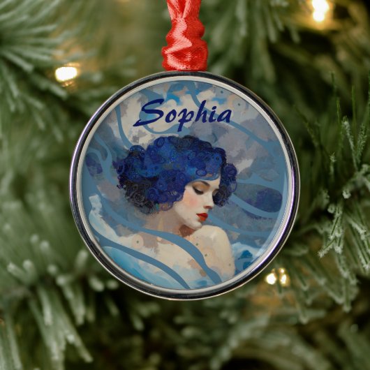 Whispers of the Ocean Goddess Ornament Aus Metall (Baum)