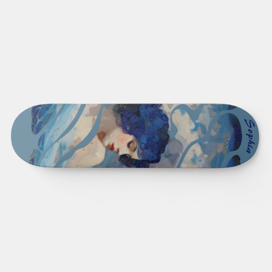 Whispers of the Ocean Goddess Skateboard (Horizontal)