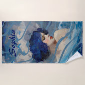 Whispers of the Ocean Goddess Strandtuch (Vorderseite)