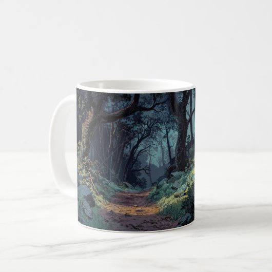 Whispers of the Silent Forest Kaffeetasse (Vorderseite Links)