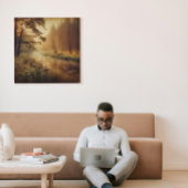 Whispers of the Willow River – Canvas Art Leinwanddruck