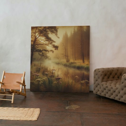 Whispers of the Willow River – Canvas Art Leinwanddruck