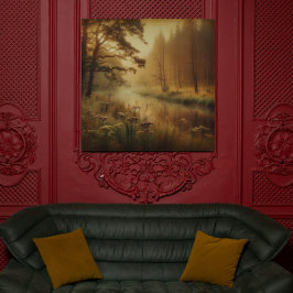 Whispers of the Willow River – Canvas Art Leinwanddruck