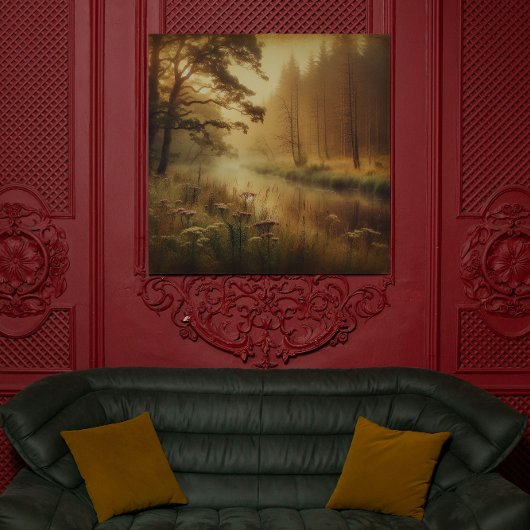 Whispers of the Willow River – Canvas Art Leinwanddruck