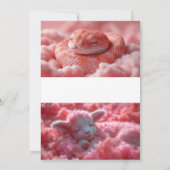 Whispers of the Wintry Night: Dreamy Winter Heart Einladung (Rückseite)