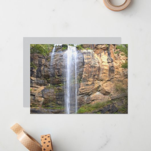 Whispers of Toccoa Falls Mitteilungskarte (Vorderseite/Rückseite Beispiel)