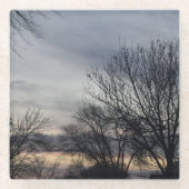 Whispers of Winter Glasuntersetzer (Vorderseite)