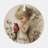 Whispers of Winter Grace Ornament Aus Glas (Rückseite)