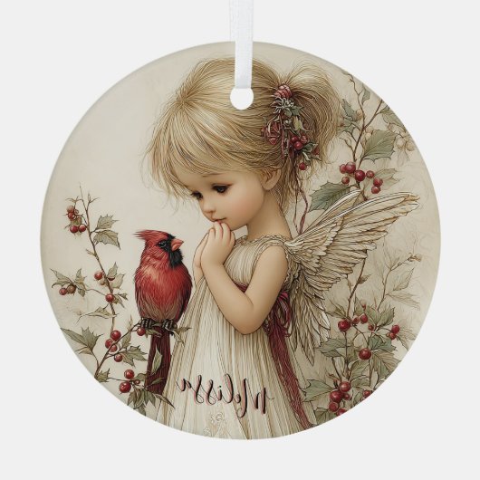 Whispers of Winter Grace Ornament Aus Glas (Rückseite)