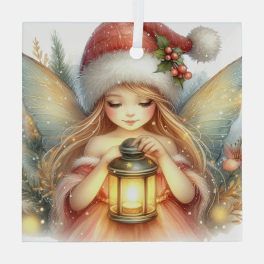 Whispers of Winter: The Christmas Fairy Ornament Aus Glas (Rückseite)
