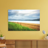 Whispers on the Sand: Historic Rathmullan Beach Leinwanddruck (Insitu (Wohnzimmer))
