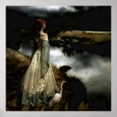 "Whispers on Wind" von Edward Robert Hughes Poster (Vorne)