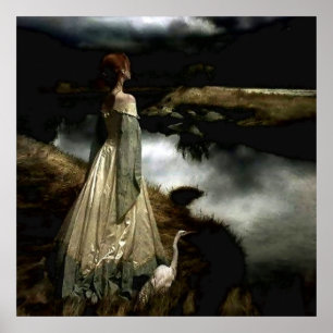 "Whispers on Wind" von Edward Robert Hughes Poster