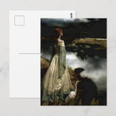 "Whispers on Wind" von Edward Robert Hughes Postkarte (Vorne/Hinten)