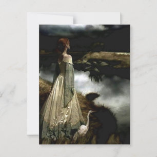 "Whispers on Wind" von Edward Robert Hughes Postkarte