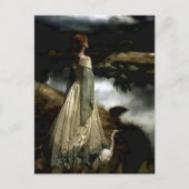 "Whispers on Wind" von Edward Robert Hughes Postkarte (Vorderseite)