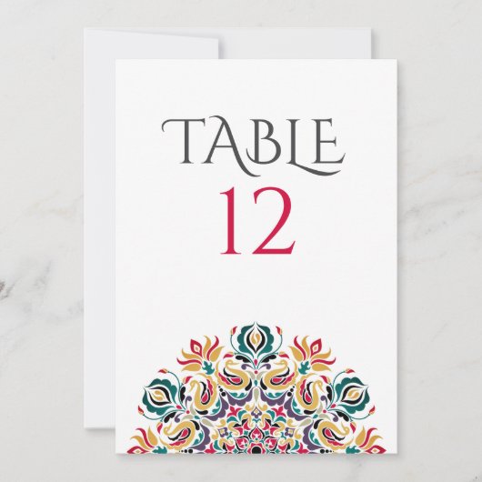 Whispers Swan Birds Lotus Flowers Table Number Einladung (Vorderseite)