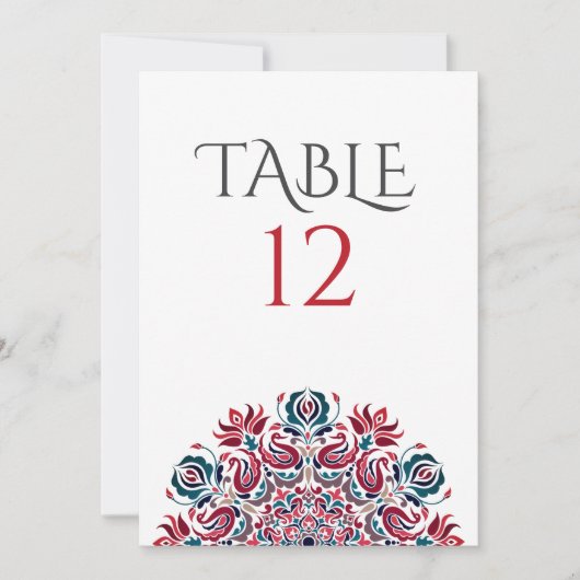Whispers Swan Birds Lotus Flowers Table Number Einladung (Vorderseite)