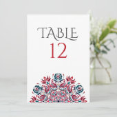 Whispers Swan Birds Lotus Flowers Table Number Einladung (Stehend Vorderseite)