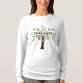 Whispy Familie Tree Vier Generationen Fotos T-Shirt (Vorderseite)