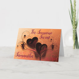 Whispy Hearts Happy Valentine's Day Card Karte
