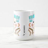 Whistle Illustration Abstrakt Moderne Tasse (Mittel)