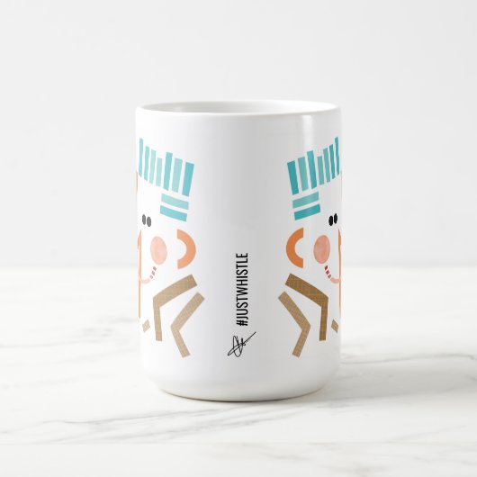 Whistle Illustration Abstrakt Moderne Tasse (Mittel)
