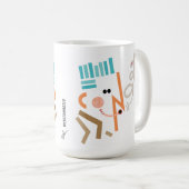 Whistle Illustration Abstrakt Moderne Tasse (VorderseiteRechts)