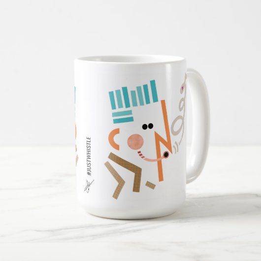 Whistle Illustration Abstrakt Moderne Tasse (VorderseiteRechts)