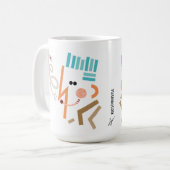 Whistle Illustration Abstrakt Moderne Tasse (Vorderseite Links)