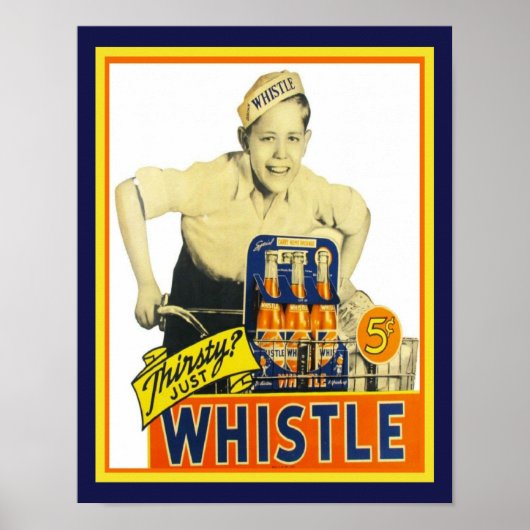 Whistle Orange Soda Pop Advertisement aus den 50er Poster (Vorne)