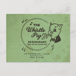 Whistle Pig Restaurant Postkarte