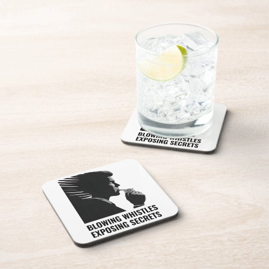 Whistleblower Beverage Coasters Getränkeuntersetzer (Rechte Seite)