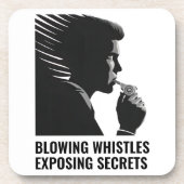 Whistleblower Beverage Coasters Getränkeuntersetzer (Vorderseite)