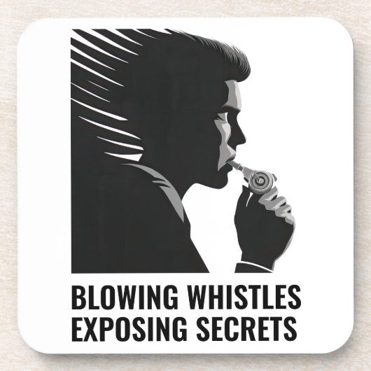Whistleblower Beverage Coasters Getränkeuntersetzer (Vorderseite)