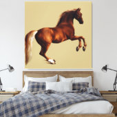Whistlejacket horse by George Stubbs Leinwanddruck (Insitu (Schlafzimmer))