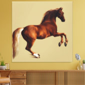 Whistlejacket horse by George Stubbs Leinwanddruck (Insitu (Wohnzimmer))