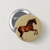 Whistlejacket-Pferd von George Stubbs Button (Vorne & Hinten)