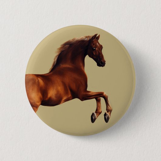Whistlejacket-Pferd von George Stubbs Button (Vorderseite)