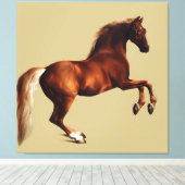 Whistlejacket-Pferd von George Stubbs Leinwanddruck (Insitu (Holzboden))