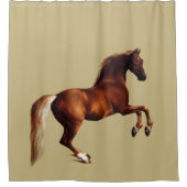 Whistlejacket-Pferdgemälde von George Stubbs Duschvorhang (Vorderseite)