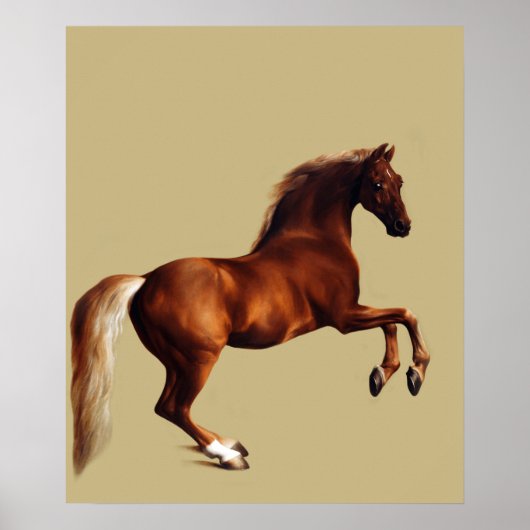 Whistlejacket-Pferdgemälde von George Stubbs Poster (Vorne)