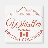 Whistler BC Canada Mountain Magnet (Vorne)