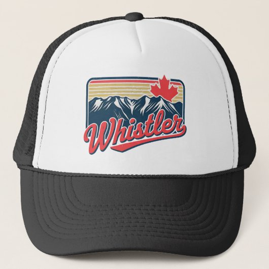 Whistler BC Canada Truckerkappe (Vorderseite)