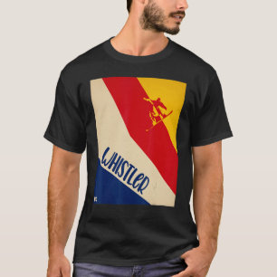Whistler BC Kanada Berg mit kanadischem Snowboar T-Shirt