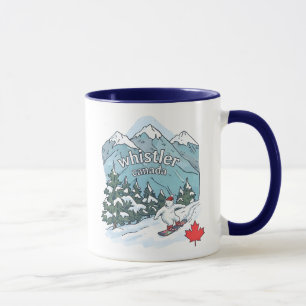 Whistler BC Kanada Süße Snowboarden Berg Tasse