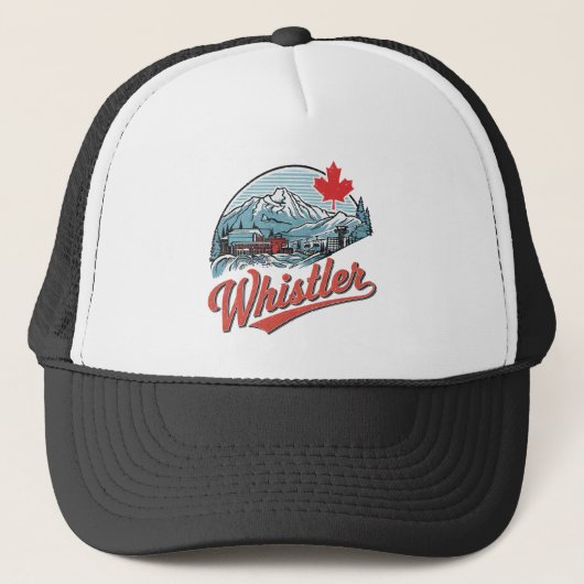 Whistler BC Kanada Truckerkappe (Vorderseite)