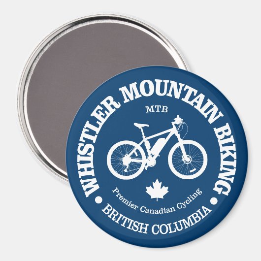 Whistler BC (MTB) Magnet (Vorderseite/Rückseite)