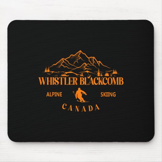 Whistler Blackcomb Canada Ski Resort Rocky Mountai Mousepad (Vorne)